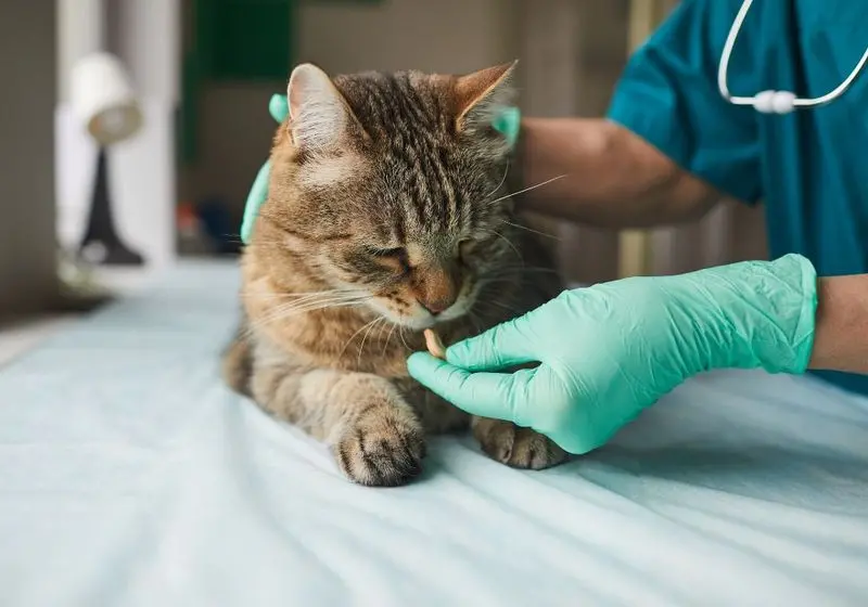 como dar comprimido para gato