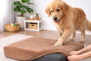 Escolher uma cama para cachorro destruidor exige materiais resistentes e capas laváveis para interromper o ciclo de desperdício e garantir maior durabilidade ao produto.